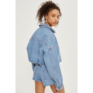 ZARA Cropped Denim Jacket